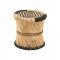 Taburet + Model Bambus Natural - Negru