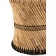 Taburet + Model Bambus Natural - Negru