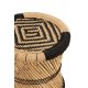 Taburet + Model Bambus Natural - Negru