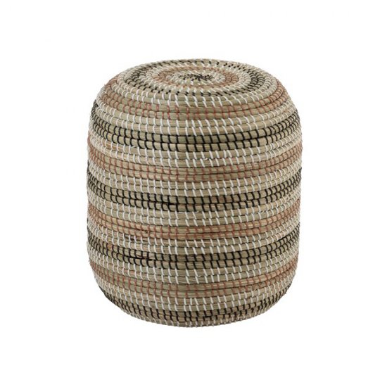 Taburet Rotund ASLI Zambilă Apă Natural - Maro - Negru