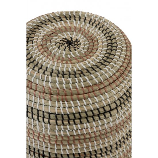 Taburet Rotund ASLI Zambilă Apă Natural - Maro - Negru