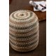 Taburet Rotund ASLI Zambilă Apă Natural - Maro - Negru