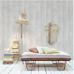 Tapet Lemn Vintage Gri Deschis