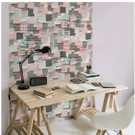 Tapet Post It Pe Care Se Poate Scrie Roz