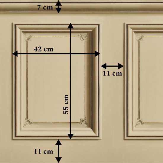 Tapet Haussmann Wainscot 2 latte