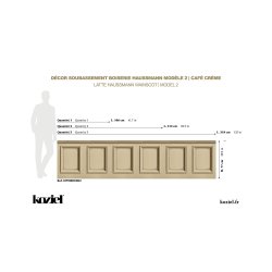 Tapet Haussmann Wainscot 2 latte