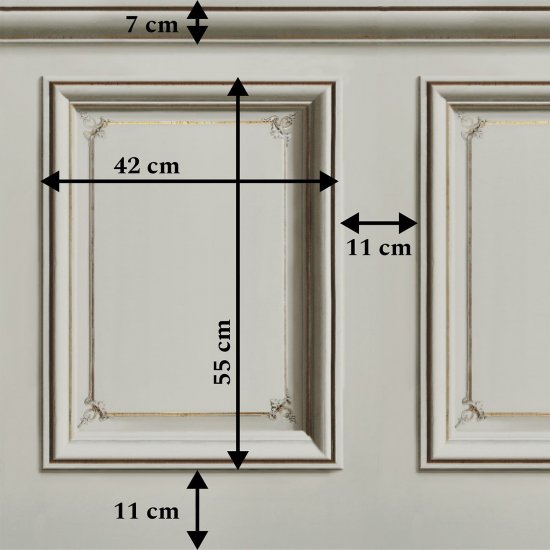 Tapet Haussmann Wainscot 2 verde fistic
