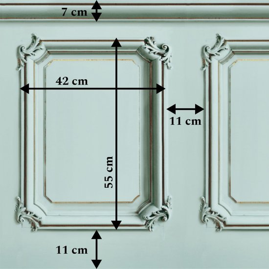 Tapet Haussmann Wainscot 1 Aqua
