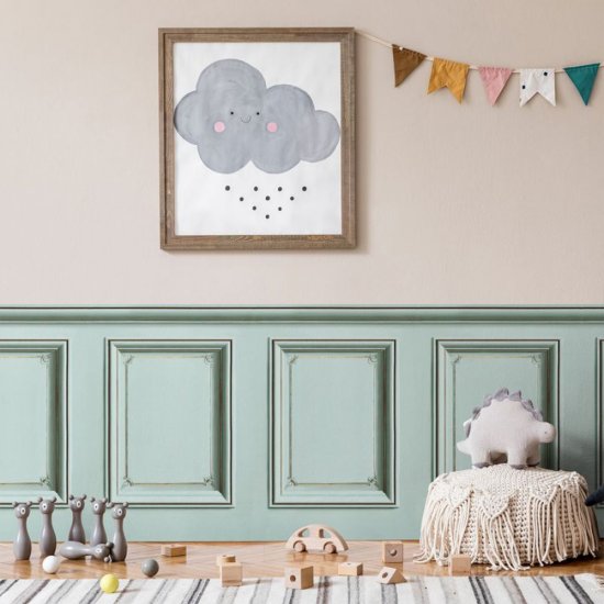 Tapet Haussmann Wainscot 2 Aqua