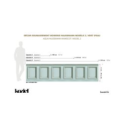 Tapet Haussmann Wainscot 2 Aqua