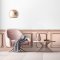 Tapet Haussmann Wainscot 1 roz somon