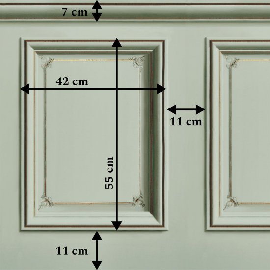 Tapet Haussmann Wainscot 2 verde