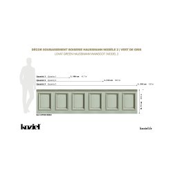 Tapet Haussmann Wainscot 2 verde