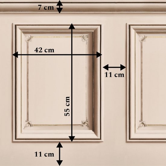 Tapet Haussmann Wainscot 2 crem