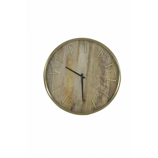 Ceas Perete TIMARU Lemn Bronz Antichizat