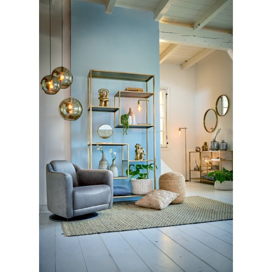 Fotoliu Mâner ZURICH Catifea Gri