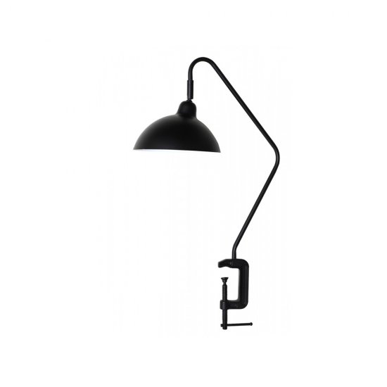 Lampă Birou + Sistem Fixare ORION Negru Mat 