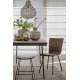 Scaun Dining FLORES Lemn Gri Antichizat
