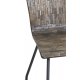 Scaun Dining FLORES Lemn Gri Antichizat