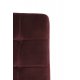 Scaun Dining OLIVE Catifea Bordo - Negru