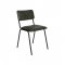 Scaun Dining SOMANDA Piele Verde - Negru
