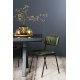 Scaun Dining SOMANDA Piele Verde - Negru
