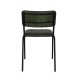 Scaun Dining SOMANDA Piele Verde - Negru