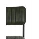 Scaun Dining SOMANDA Piele Verde - Negru