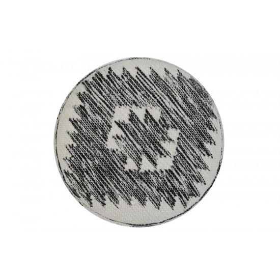 Taburet RIMAGO Lemn Negru - Alb