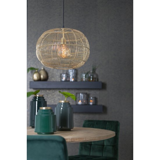 Vază Deco CAREX Verde Închis - Bronz Antichizat