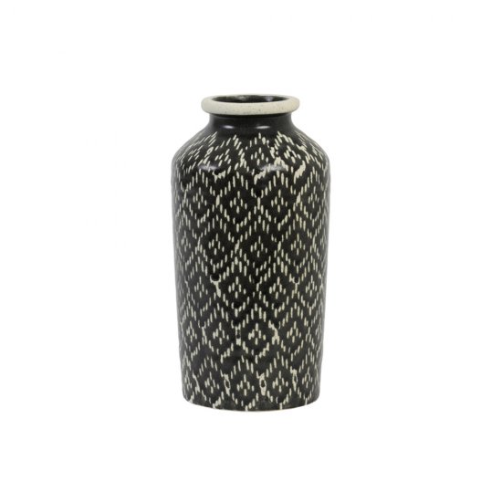 Vază Deco ELBAS Negru - Alb