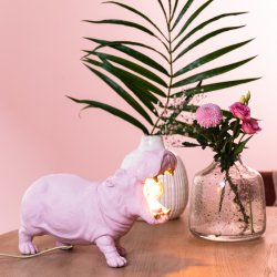 Veioză HIPPO roz mat