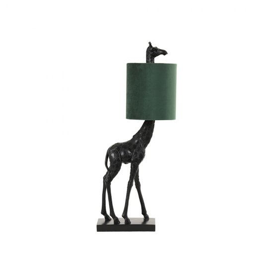 Veioză Birou GIRAFFE Catifea Verde Închis - Negru