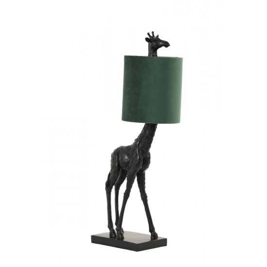 Veioză Birou GIRAFFE Catifea Verde Închis - Negru