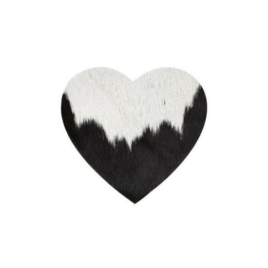 Suport Pahar COW HEART Negru - Alb