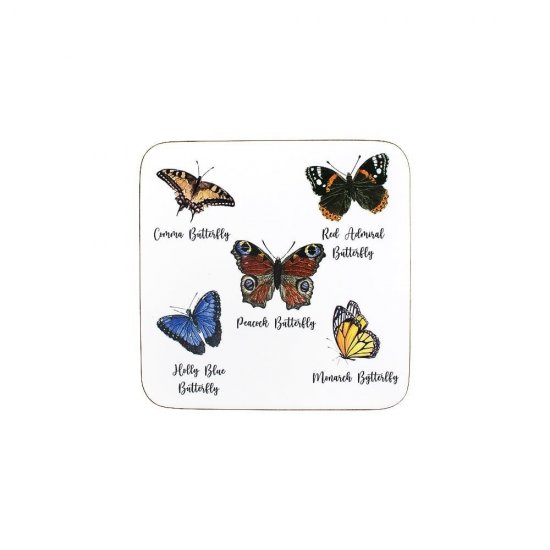 Suport Pahar BUTTERFLIES 6 Bucăți