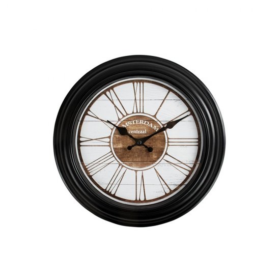 Ceas Perete AMSTERDAM Negru