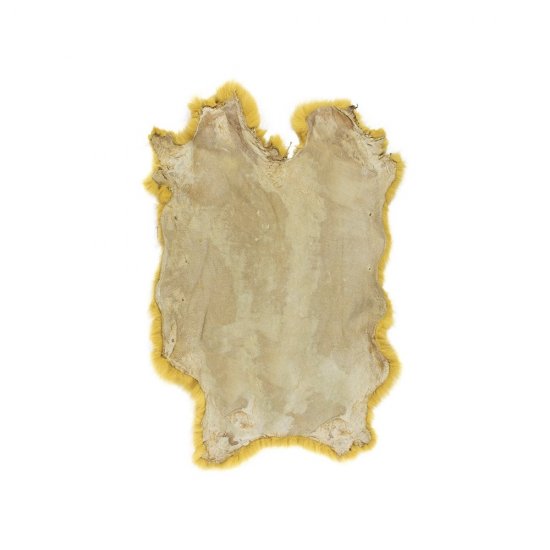 Covor Piele Iepure Galben