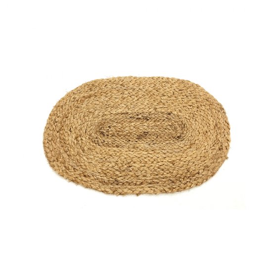 Napron Oval Iută Natural