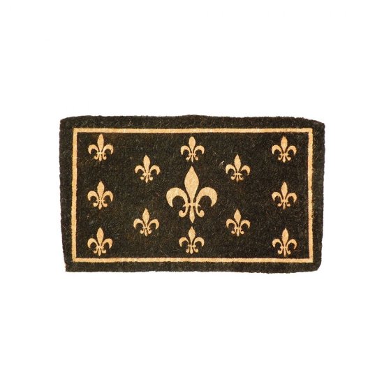 Preș ușă FLEUR DE LIS Negru