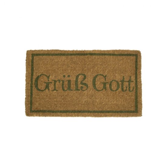 Preș Ușă Coir GRÜSS GOTT GREEN