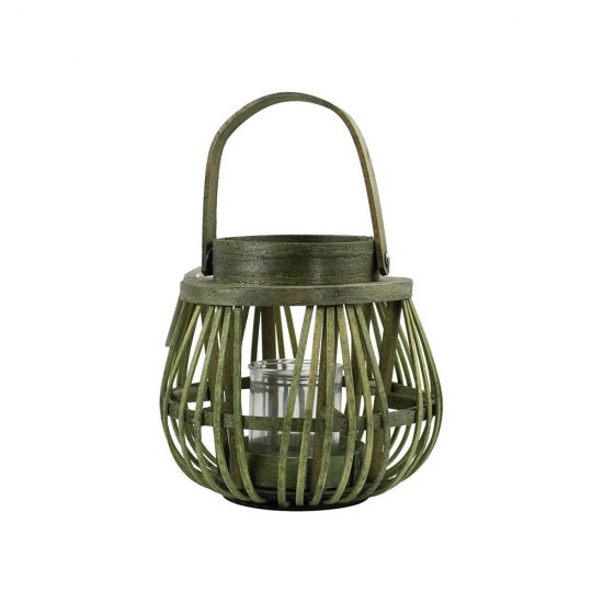 Lampion Glob cu Mâner Verde