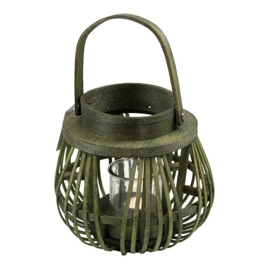 Lampion Glob cu Mâner Verde