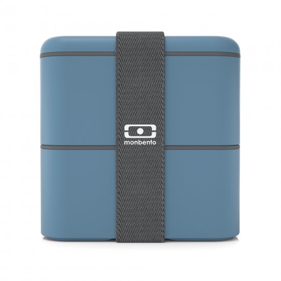 Caserolă Mâncare BENTO MB SQUARE Albastru Denim