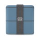 Caserolă Mâncare BENTO MB SQUARE Albastru Denim