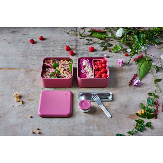 Caserolă Mâncare BENTO MB SQUARE Roz Bujor