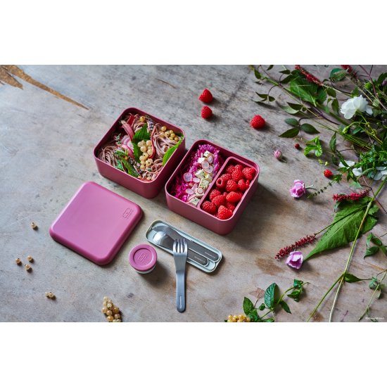 Caserolă Mâncare BENTO MB SQUARE Roz Bujor