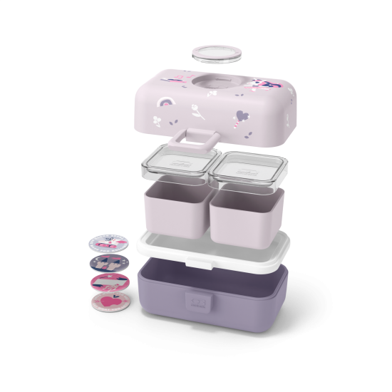 Caserolă Mâncare Copii BENTO MB TRESOR Unicorn Violet 