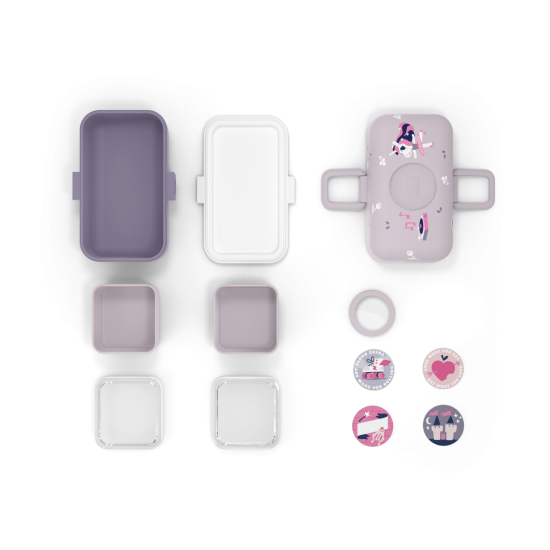 Caserolă Mâncare Copii BENTO MB TRESOR Unicorn Violet 