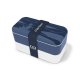 Caserolă Mâncare - Desert BENTO MB ORIGINAL MICUL PRINȚ Alb - Albastru